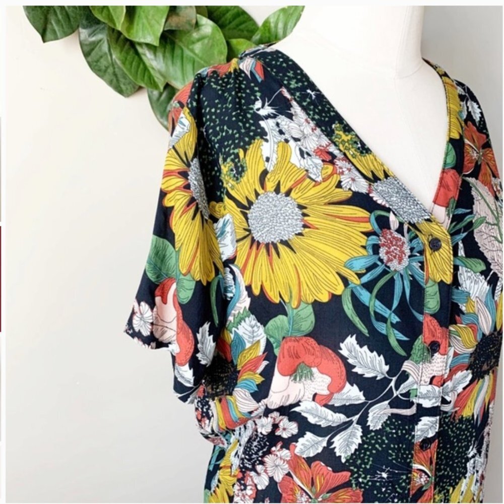 Hayden Floral Midi Dress - Multicolor - Picture 3 of 8